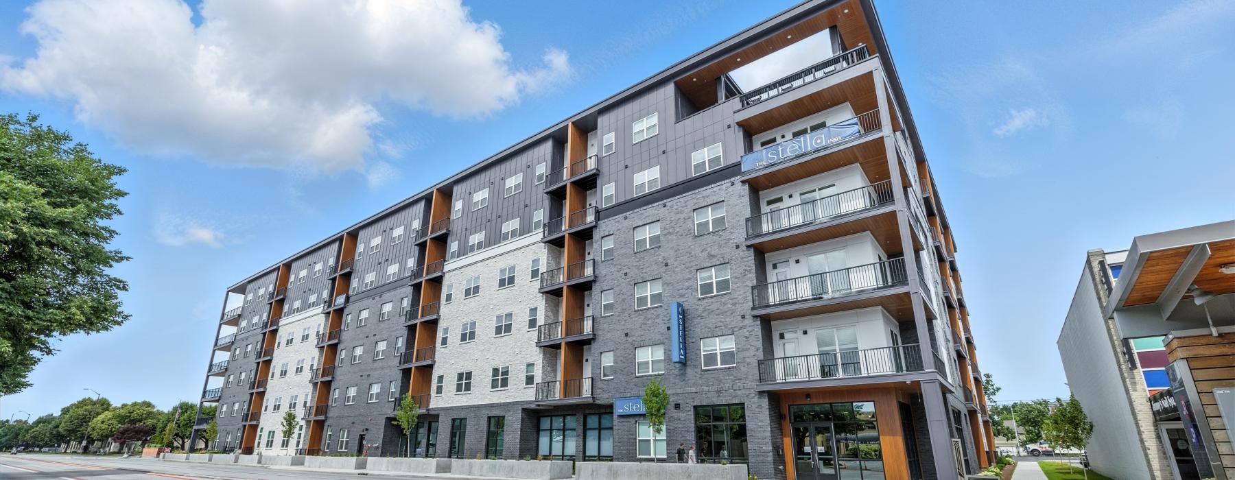 a street view of a building